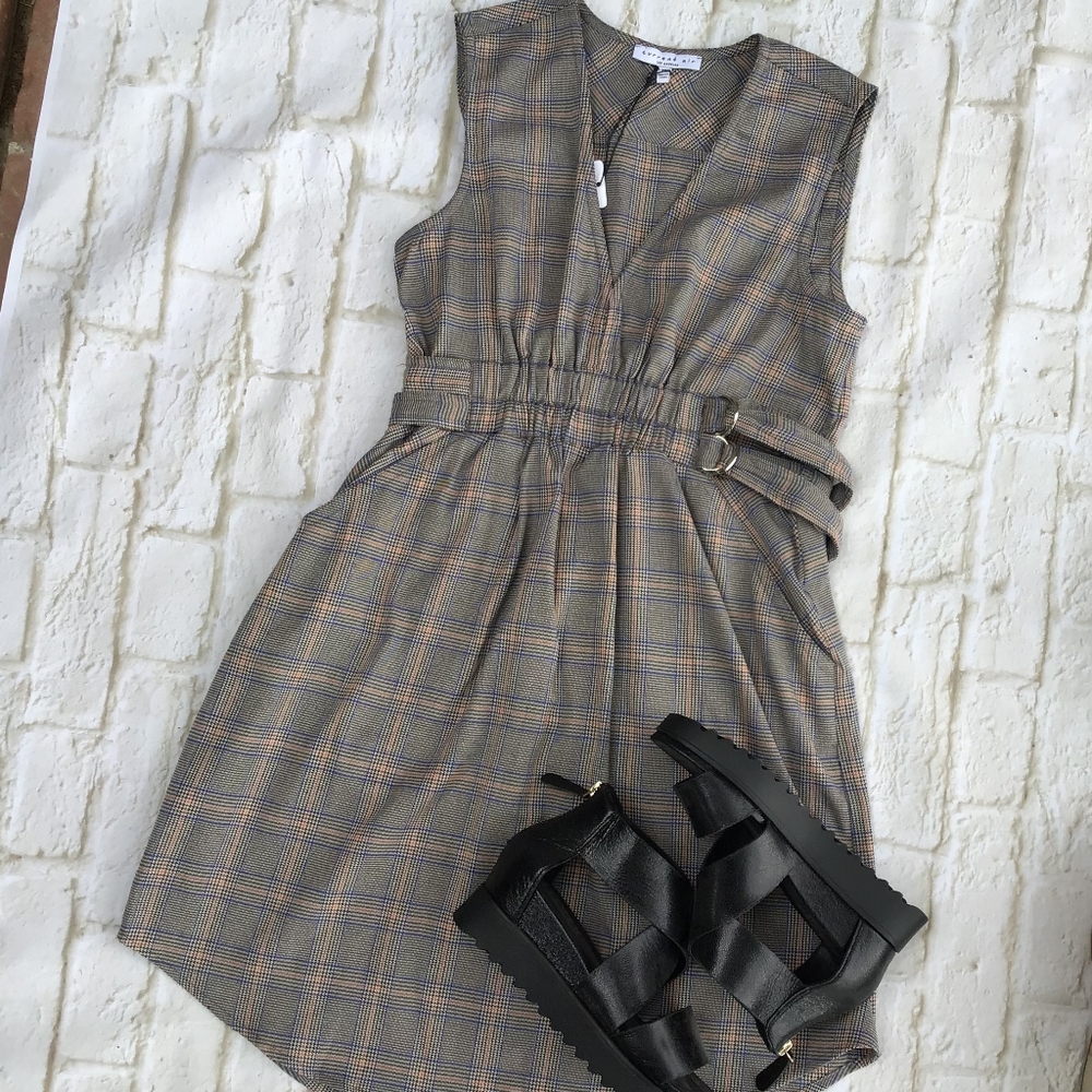 CURRENT AIR Anthro Chic Short Sleeveless Dress